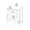 thumbnail image 6 of Madrid 5 Drawer Chest, Black Matte, 6 of 20