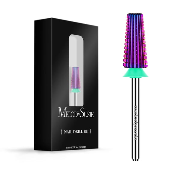 Brocas para uñas MelodySusie Professional 5 en 1 de carburo de tungsteno