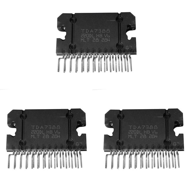 3X TDA7388 Amplificador de Potencia Amplificador de Potencia de Audio Circuito Integrado TDA-7388 Nuevo