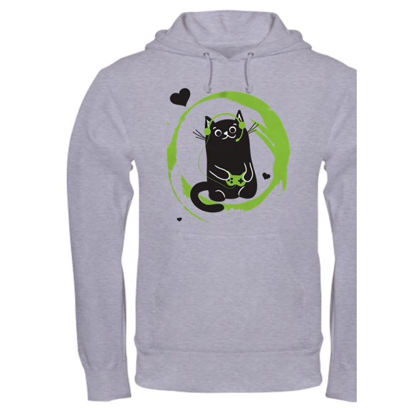 CafePress - Gamer Cat Hooded Sweatshirt - Pullover Hoodie, Hooded Sweatshirt