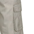 thumbnail image 3 of LEEYNEER Cargo Pants for Men Big & Tall Cotton Casual Elastic Waist Pants Strench Multi Pocket Straight Wide Leg Pants, 3 of 4