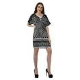 thumbnail image 3 of Moomaya Birthday Dresses Women Printed Work Dress Women Office V Neck Dresses, 3 of 6