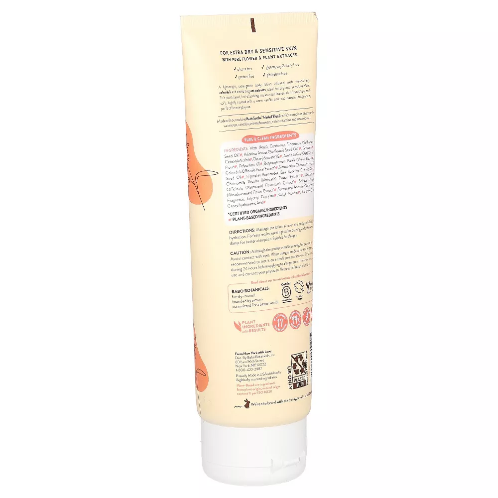 Babo Botanicals - Oatmilk Calendula Moisturizing Baby Lotion - 8 fl oz