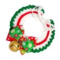 thumbnail image 2 of Collar navideño para mascotas, collar navideño ajustable para mascotas, collar navideño artesanal para gatos, collar navideño tejido a mano para perros, una experiencia incomparable, 2 of 10