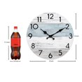 thumbnail image 2 of Reloj de pared KECYET de 40 cm, silencioso, sin tictac, azul retro, 2 of 2