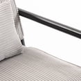 thumbnail image 5 of CQSXDA Mid Century Modern Accent Storage Chair Upholstered Fabric with Waist Cushion for Living Room or Bedroom, Antique Grey, 5 of 11