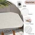 thumbnail image 3 of Black Cream Greek Key Round Tablecloth for 45-54 Inch Tables,Fitted Table Cover with Elastic Edge,Geometric Greece Ancient Rustic Waterproof Outdoor Table Cloth Protector for Patio Garden Dinner, 3 of 9