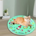 thumbnail image 4 of DAMAI Pet Water Bed, Thickened Water Sensory Play Mat,2025 Upgrade Pet Cat Water Bed Play Mat Cool Comfort Inflatable Water Mat,Feel Cool Comfort for Cats Dogs Kittens Puppies Pets(26In), 4 of 6