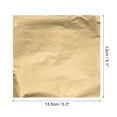 thumbnail image 2 of Gold Leaf Foil Sheet, Dark Gold Leaf Papers, 5.3" x 5.1" for Decoration, Sculptures, Painting, Pack of 200 Pcs, 2 of 5