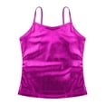 thumbnail image 3 of Sxiwei Kids Girls Spaghetti Shoulder Straps Dance Shirt Metallic Athletic Sports Camisole Tank Top Hot Pink 6, 3 of 6