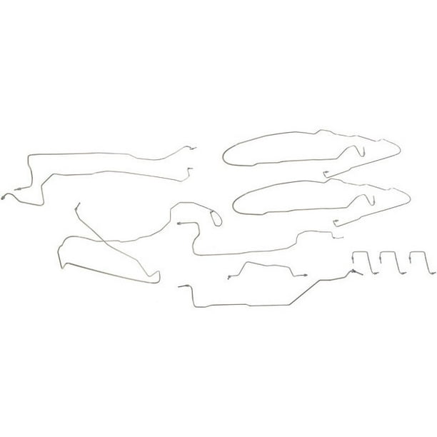 Brake Hydraulic Line Kit 11 Piece Compatible with 2003 2006 Chevy