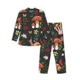 thumbnail image 2 of Bingfone Men'S Pajama Set 2 Piece Loungewear Pjs, Long Sleeve With Pajama Pants-Mushroom With Snails, 2 of 9