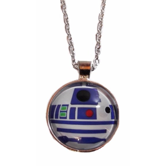 Star Wars R2-D2 Character Glass Domed Pendant Necklace