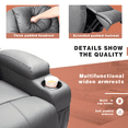 thumbnail image 6 of Lacoo Power Lift Recliner with Massage, Gray Faux Leathair, 6 of 6