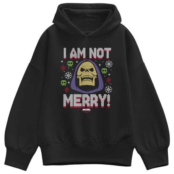 He-Man - Not Merry Women's Oversized Fleece Hoodie Sweatshirt