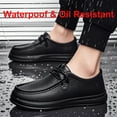 thumbnail image 4 of Non-Slip Work Shoes for Men, Waterproof Oil Resistant Sneakers, Slip Resistant Chef Shoes for Kitchen, Restaurant & Food Service - Comfortable Safety Work Footwear, 4 of 8