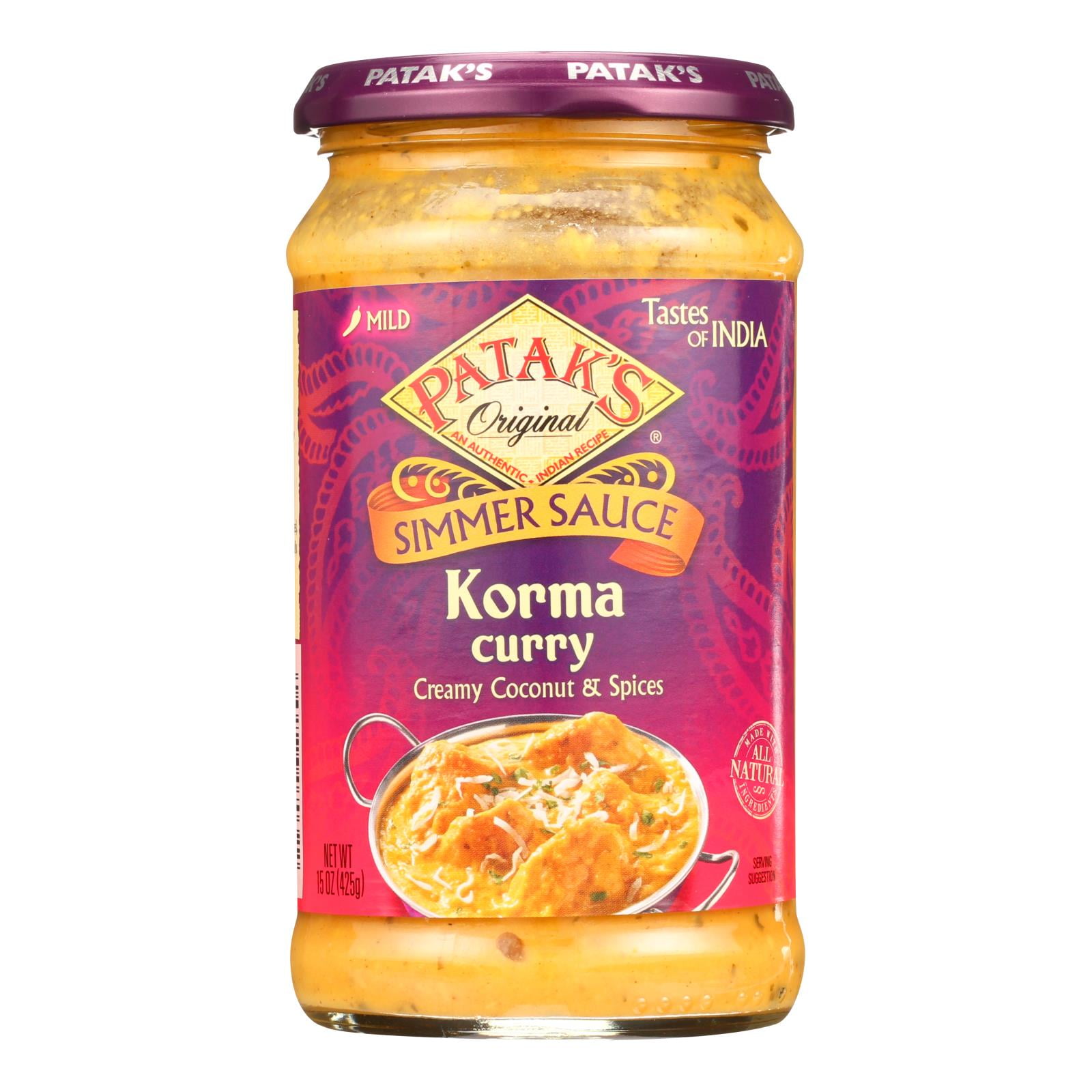 Pataks Simmer Sauce Korma Curry Mild 15 Oz Case Of 6 Walmart pataks-simmer-sauce-korma-curry-mild-15-oz-case-of-6-walmart