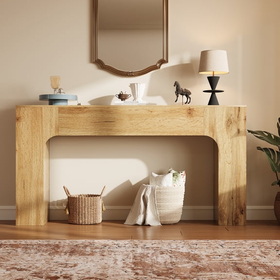 COZONY 47-Inch Farmhouse Console Table, Wooden Sofa Table Behind Couch, Narrow Entryway Table for Hallway, Living Room, Foyer or Entryway