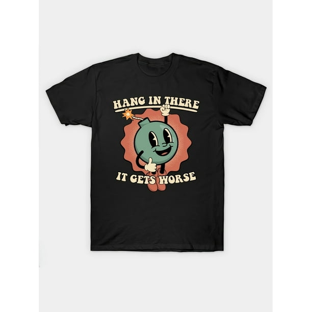 Camiseta con estampado frontal para hombre, Bombshell, 100 % algodón, divertida, gráfica, informal, de verano