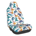 thumbnail image 1 of Wukai Block Dinosaur Full Set Car Seat Covers with Soft Padding Universal Auto Front Seats Protector and Cushion Mat, 1 of 5