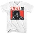 thumbnail image 1 of Scarface Red Bg White Adult T-Shirt 2Xl, 1 of 2