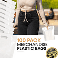 thumbnail image 2 of MMSBAGS Retail Plastic Merchandise Bags, Die Cut Handles, Strong, Tear Resistent, different Sizes and Colors. Perfect for Retail Stores, Birthdays, Parties or Any Events. Packs of 100/200/500/1000, 2 of 5