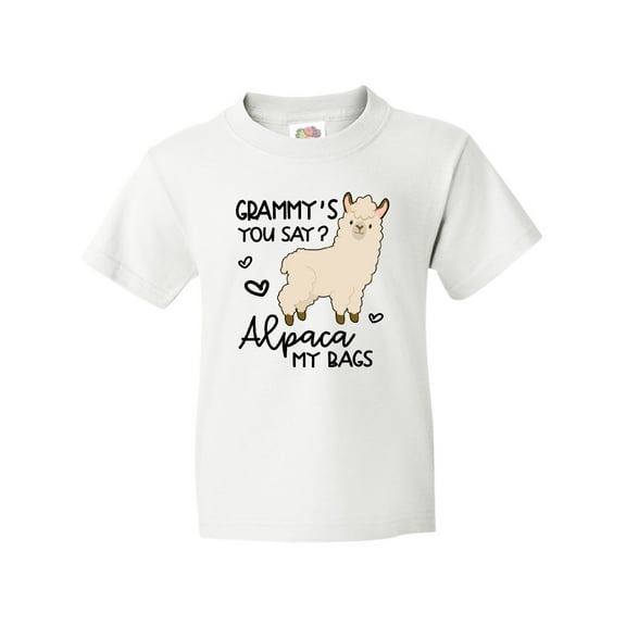 Inktastic Grammy's You Say Alpaca My Bags Youth T-Shirt