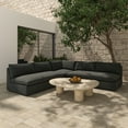 thumbnail image 3 of Moe's Home Collection Miles Outdoor Sectional Fabric Gray, 3 of 5