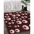 thumbnail image 3 of Ahgly Company Machine Washable Indoor Square Transitional Chocolate Brown Area Rugs, 8' Square, 3 of 7