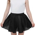 thumbnail image 2 of BRGZLK Kids Girls Ballet Skirts Summer Elastic Waist Lightweight Mesh Breathable Comfortable Chiffon Solid Color Dance Practice Tulle Skirt for Teen Girls Black 10-11 Years, 2 of 6