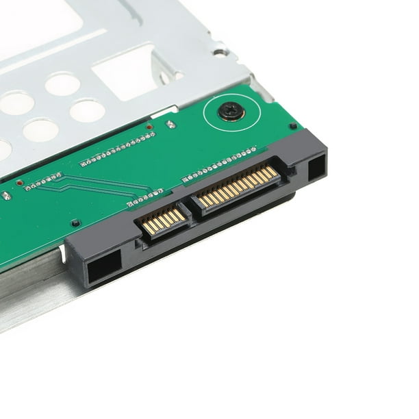 2.5 SSD vers 3.5 Adaptateur de disque dur pour disque dur SATA Disque dur  échangeable à chaud pour support de convertisseur Compatible avec les SSD  SATA 2.5 / 3.5 pour HP Dell