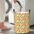 thumbnail image 5 of Sikiie Herb Of Burger Print Round Dirty Clothes Basket, Waterproof Standing Foldable Storage Basket, for Laundry Room, Bedroom, Bathroom Storage-Small, 5 of 6