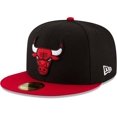 thumbnail image 1 of New Era NBA Chicago Bulls Men's 2-Tone 59FIFTY Fitted Cap  Black, 1 of 5
