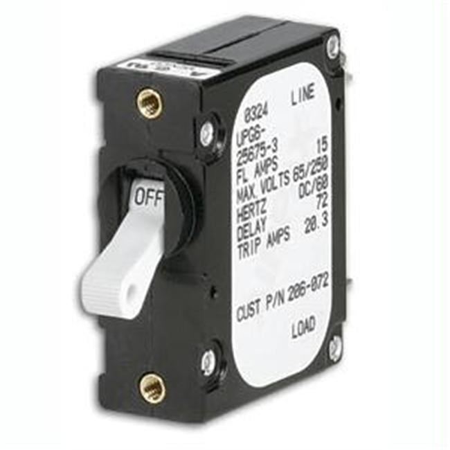 PANELTRONICS 206-070S Paneltronics FootA Foot Frame Magnetic Circuit Breaker - 5 Amps - Single Pole