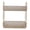 Amber Yellow, variant on M Buder Double Layer Makeup Stand Modern Light Luxury 2 Tier Makeup Shelf Organizer for Brushes Eyeshadow Lotions Lipstick Nail Polish Jewelry, Transparent White