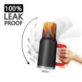 thumbnail image 3 of 40oz Tumbler with Handle and Straw, Vacuum Insulated Stainless Steel Travel Mug, Fits Car Cup Holder, Flame Print, 3 of 6