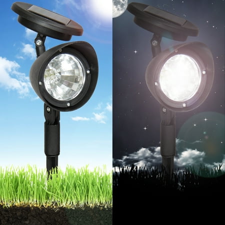 Best Choice Products Set/8 Outdoor Solar Power Pathway Lamps w/ 4 LED