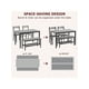 thumbnail image 4 of 4-person moderno dining mesa set kitchen mesa con sillas y bench para small spaces featuring metal frame y almacenamiento rack-ideal para para apartments, 4 of 6