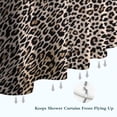 thumbnail image 6 of Black and Tan Leopard Print Shower Curtain 84"x72" ,Bathroom Decorative Shower Curtains Set with 12 Hooks,Modern Waterproof Washable Shower Curtain, 6 of 6