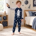 thumbnail image 2 of Little Boys Long Sleeve Rocket Pajamas for Boys 100% Cotton Toddler Space Rocket Sleepwear Clothes Set 7T/6459, 2 of 7