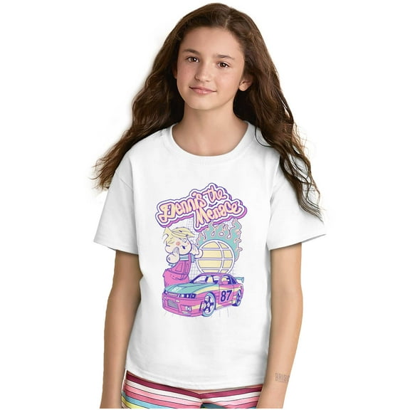 Dennis The Menace Flaming Racecar Girls Kids T Shirt Tees Teen Brisco Brands S