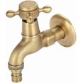 thumbnail image 1 of Washing Machine Faucet Outdoor Faucet Garden Faucet Washing Machine Faucet Vintage Solid Brass Water Faucet Wall-mounted Mixer Tap G1/2 Inlet Thread (, 1 of 5