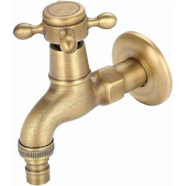 Washing Machine Faucet Outdoor Faucet Garden Faucet Washing Machine Faucet Vintage Solid Brass Water Faucet Wall-mounted Mixer Tap G1/2 Inlet Thread (