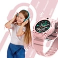 thumbnail image 6 of PTHTECHUS S02 Smart Watch for Boys Girls Smartwatch for Kids with 4G SIM GPS Video Call Pedometer MP3 Flashlights Calculator Alarm Clock Children Holiday Gift Pink, 6 of 8