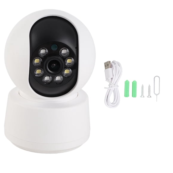 Monitor de cámara para bebé HD 1080P con voz bidireccional, rotación libre, visión nocturna, seguridad para el hogar
