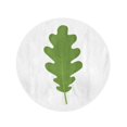 thumbnail image 2 of JSDART 60 inch Round Beach Towel Blanket Green Abstract Oak Leaf in Cartoon Acorn Autumn Botany Travel Circle Circular Towels Mat Tapestry Beach Throw, 2 of 2