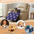 thumbnail image 5 of ZIATUBLES Navy Blue American Flag Star Printed Recliner Chair Cover, Universal Polyester Sofa Seat Cushion Cover with Side Flaps for Secure Fit, Washable Furniture Protector for Living Room, 5 of 8