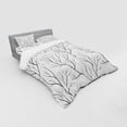 thumbnail image 3 of Ambesonne Black and White Bedding Set 3 Pcs, Winter Tree, Twin, White Black, 3 of 3