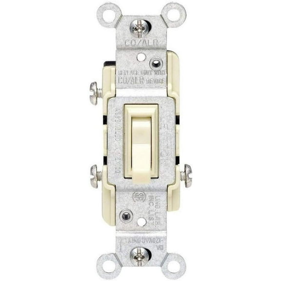 Leviton Toggle Switch Co/Alr 15 Amp - Ivory - Boxed