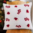 thumbnail image 4 of PEONAVET Christmas Pillow Christmas Throw Pillows Peppermint Pillows Red and White Christmas Decorations Cute Plush Pillow Christmas Decorative Cushion Cover, 4 of 5